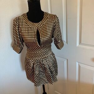 BCBG fitted blouse